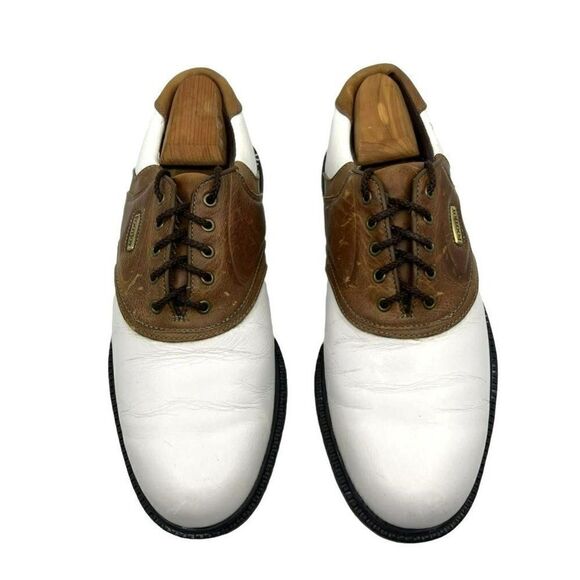 Footjoy Mens 58049 Golf Shoes Super Lites Saddle Multicolor Leather Low Top 9.5N - Picture 10 of 16